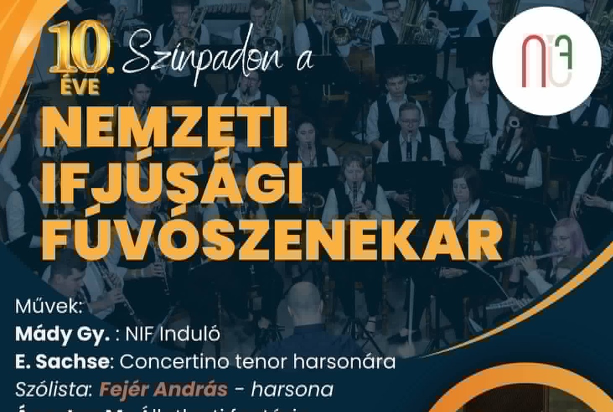 10. éve a színpadon a Nemzeti Ifjúsági Fúvószenekar