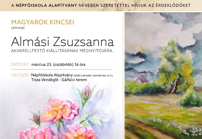 Almási Zsuzsanna kiállításmegnyitó