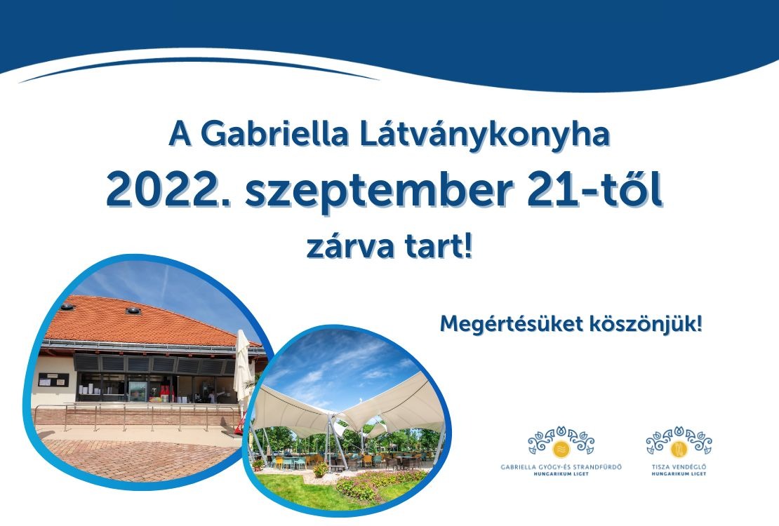 Látványkonyhánk zárva tart