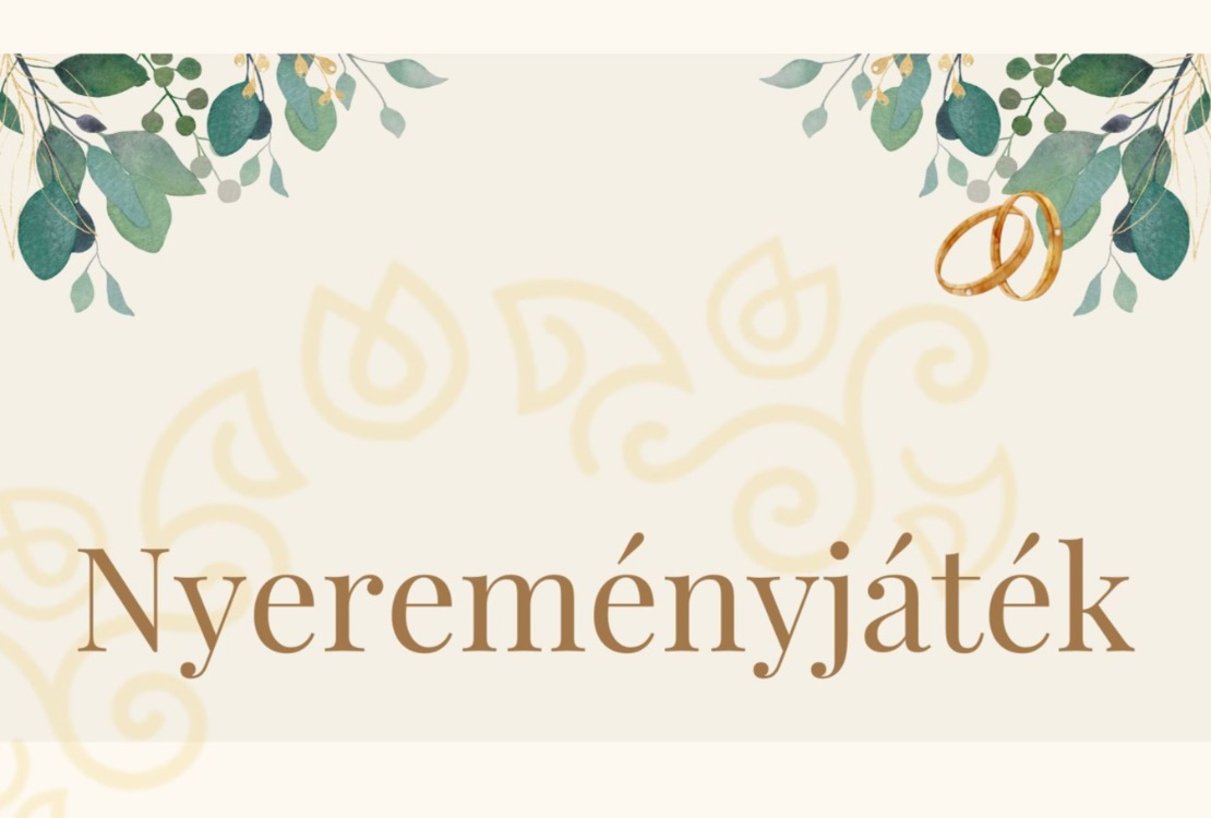 Őszi Esküvő Kiállítás Nyereményjátékszabályzat 2023