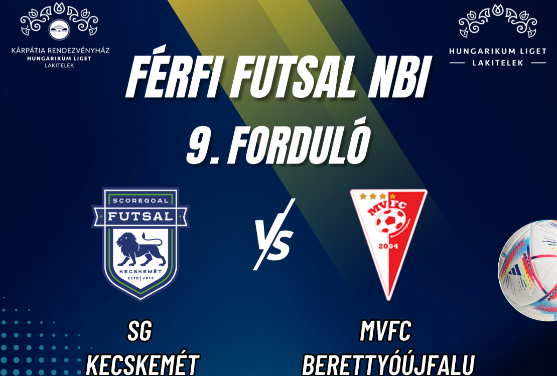 Férfi Futsal NB1 mérkőzés Lakiteleken a Kárpátia Rendezvényházban