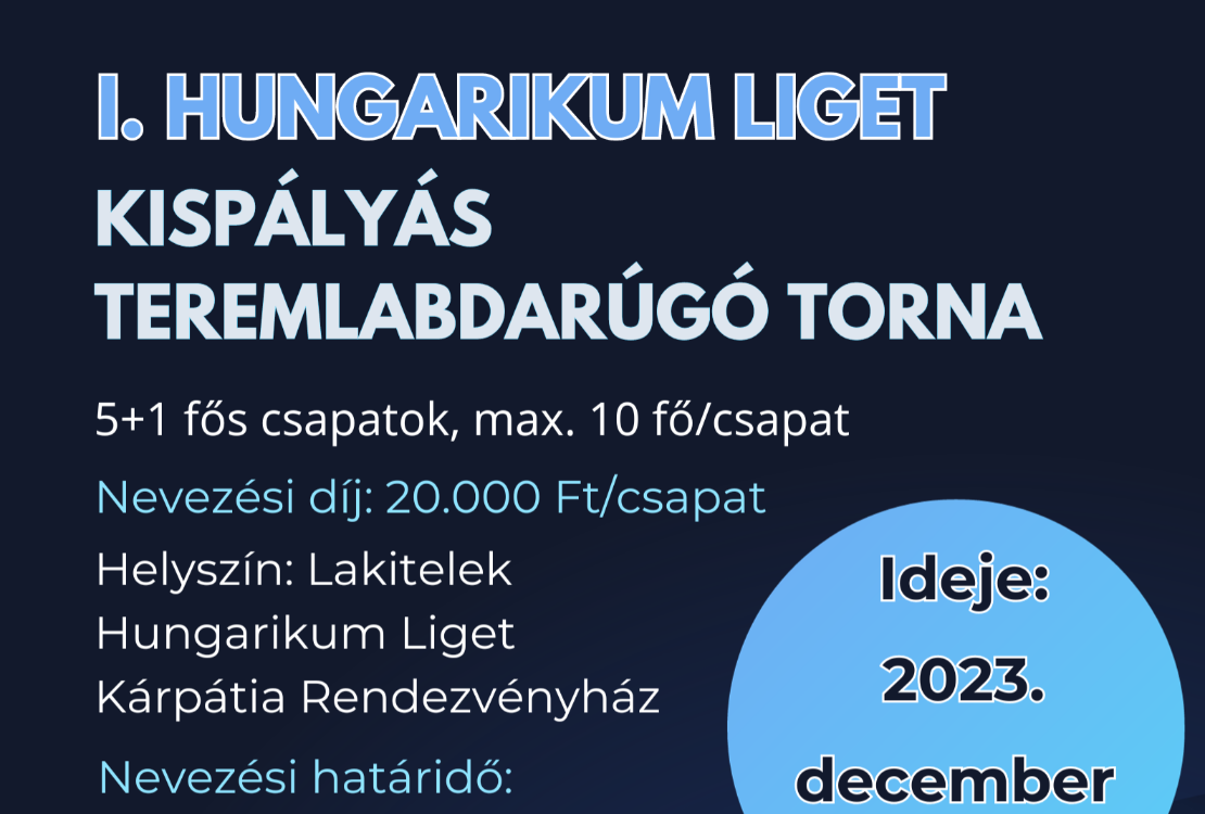 I. Hungarikum Liget Teremlabdarúgó Kupa