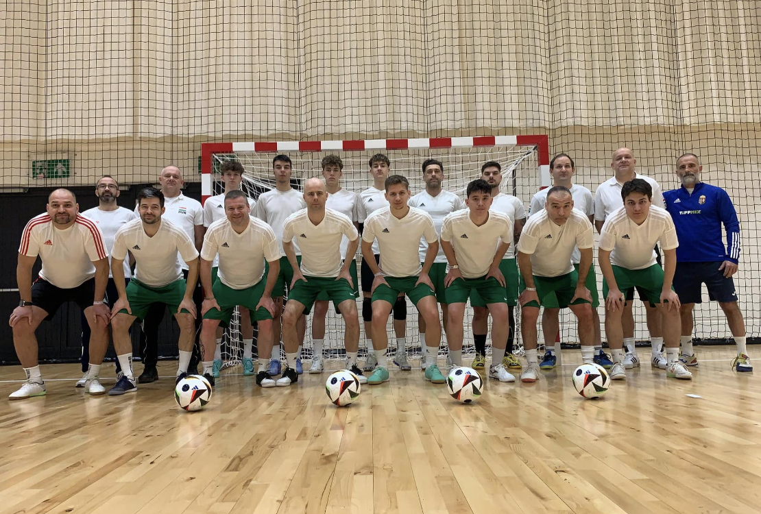 Hallássérült futsal válogatott edzőtábora a Hungarikum Ligetben