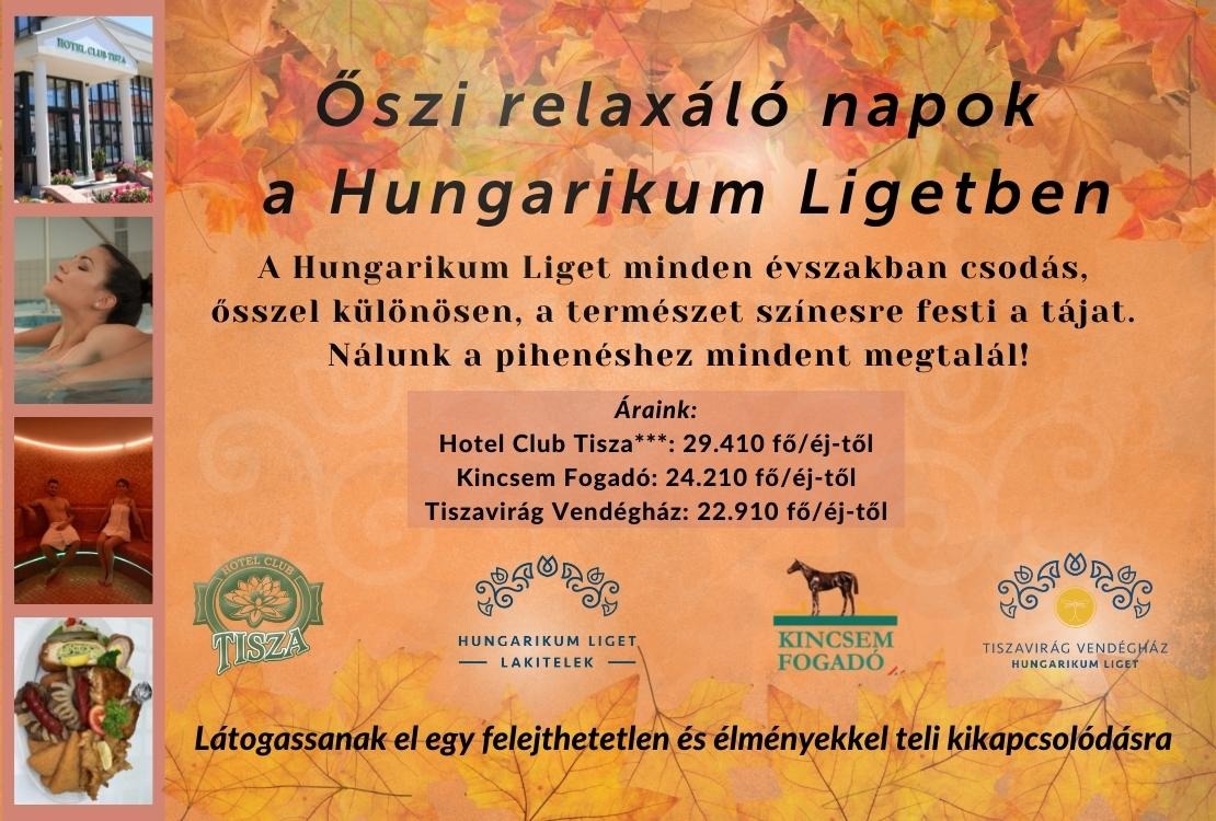 Őszi relaxációs napok a Hungarikum Ligetben