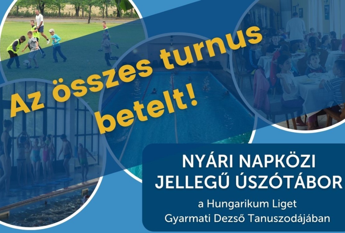 Nyári úszótáborunk összes turnusa betelt