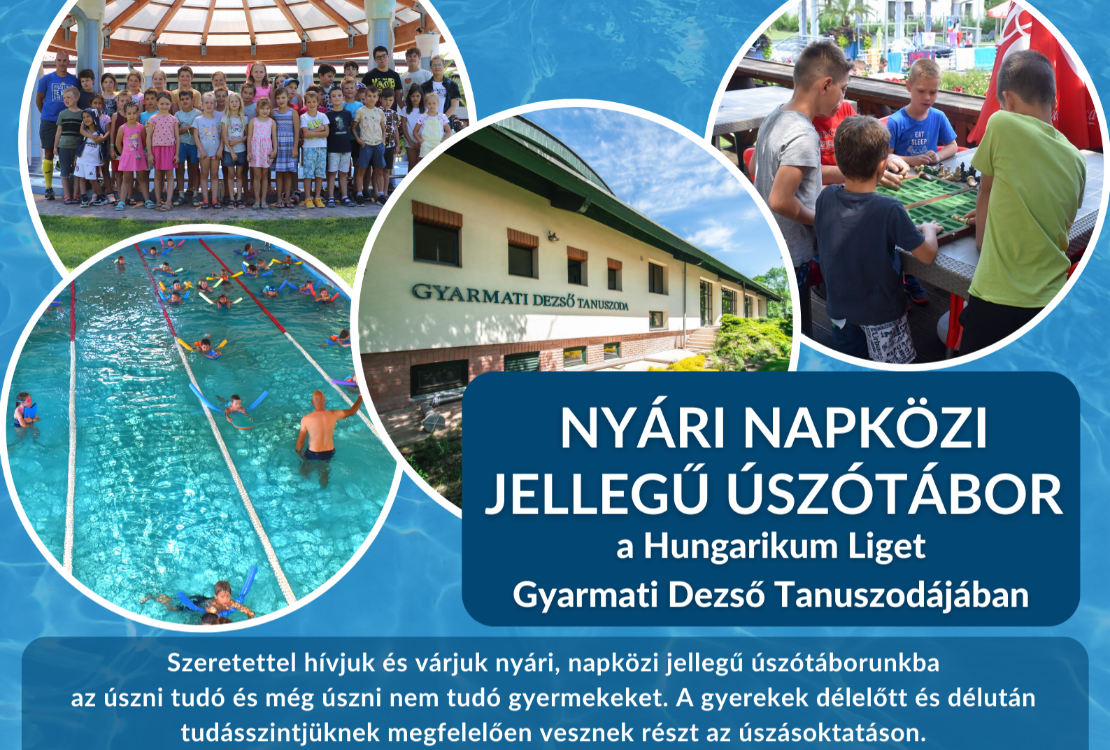 Jelentkezzen nyári napközis jellegű úszótáborunkba