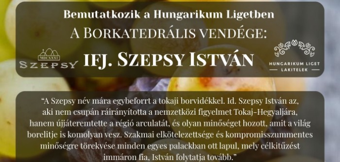 Borkóstoló - Ifj. Szepsy István