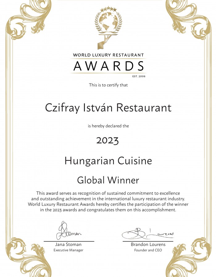 World Luxury Restaurant Awards 1